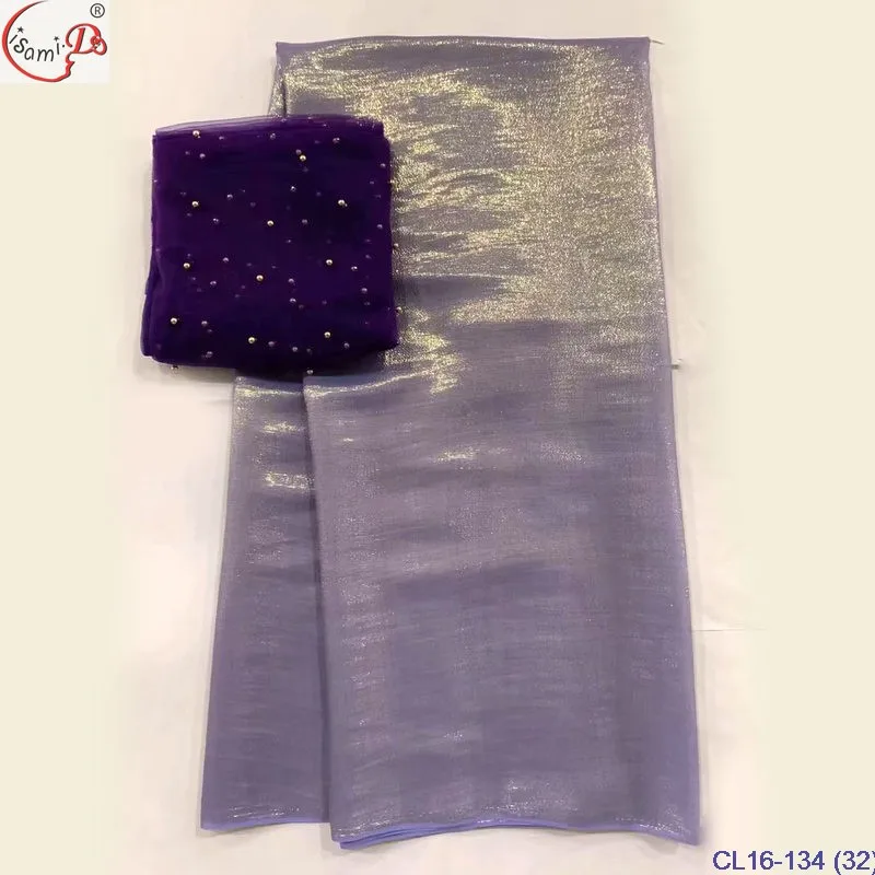 High Quality Elegant Plain Soft Style Silk Fabric Chowleedee Golden Metallic Popular Design Flower Pattern Silk for Clothes