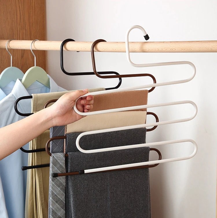 Space-saving Storage for Hangers Layer Iron Clothes Hangers