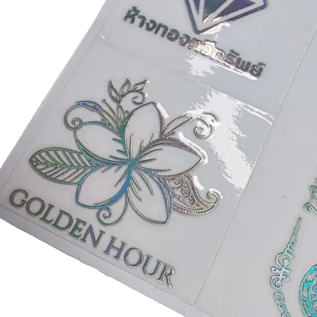 Custom logo Transfer Sticker Printing Waterproof Uv Resistant Transparent Branding Printing Vinyl Uv Transfer Stickers