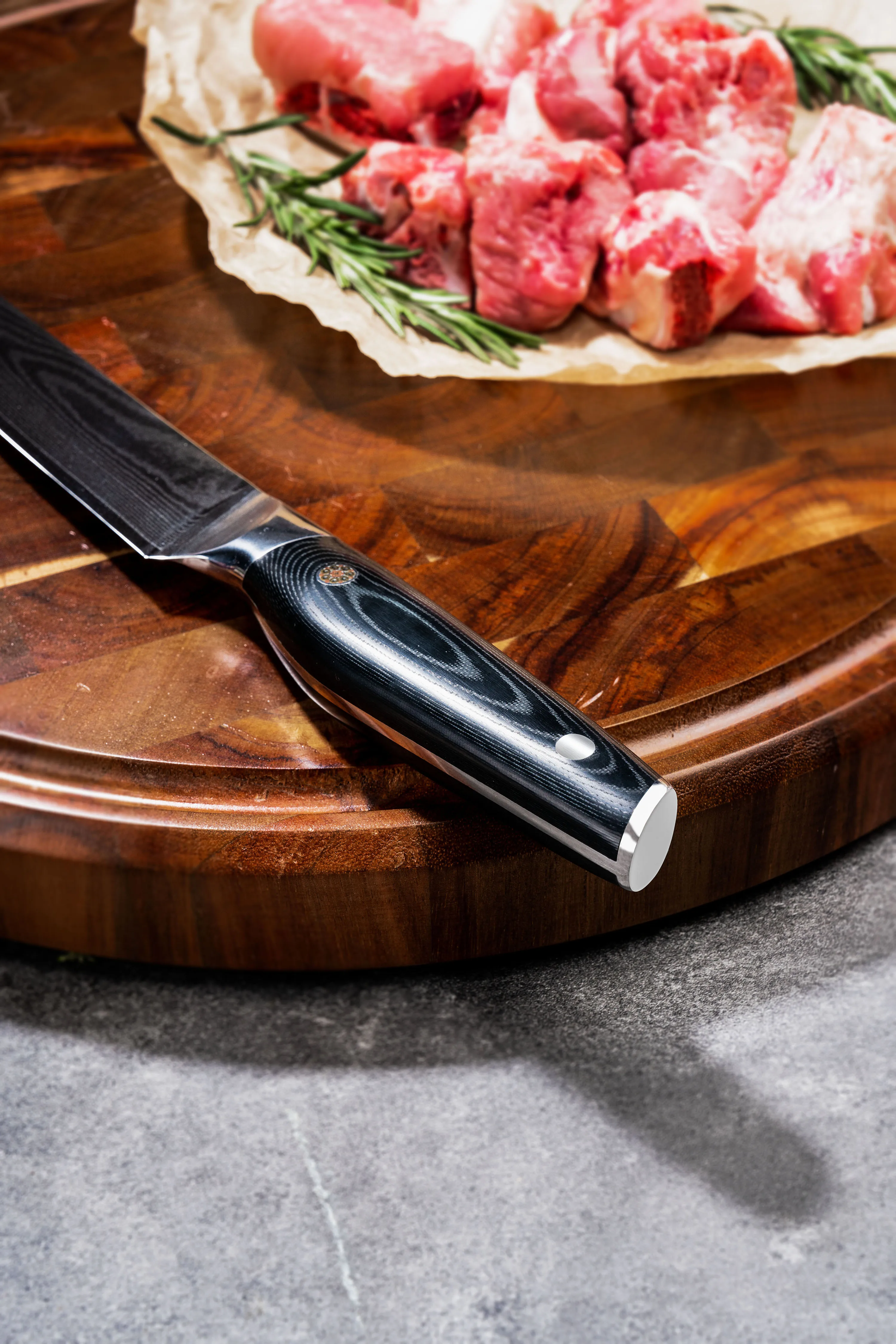 JJ 67-Layer VG10 Damascus Stainless Steel Japanese Chef Knife Set 8-Inch Kitchen Knives for Cutting Meat Metal Material