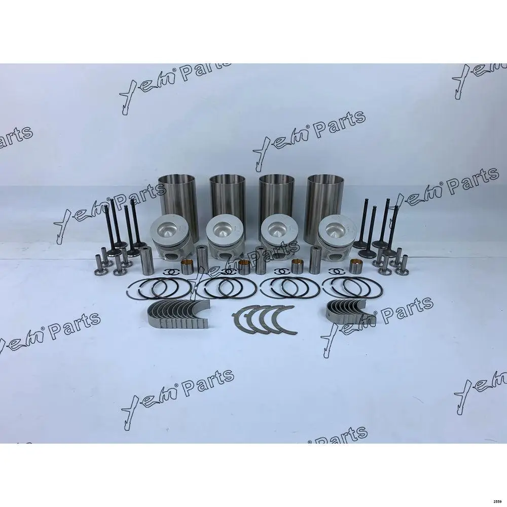 4D34 Engine Repair Kit With Engine Valve Bearings Piston Rings Liner Gaskets for Mitsubishi