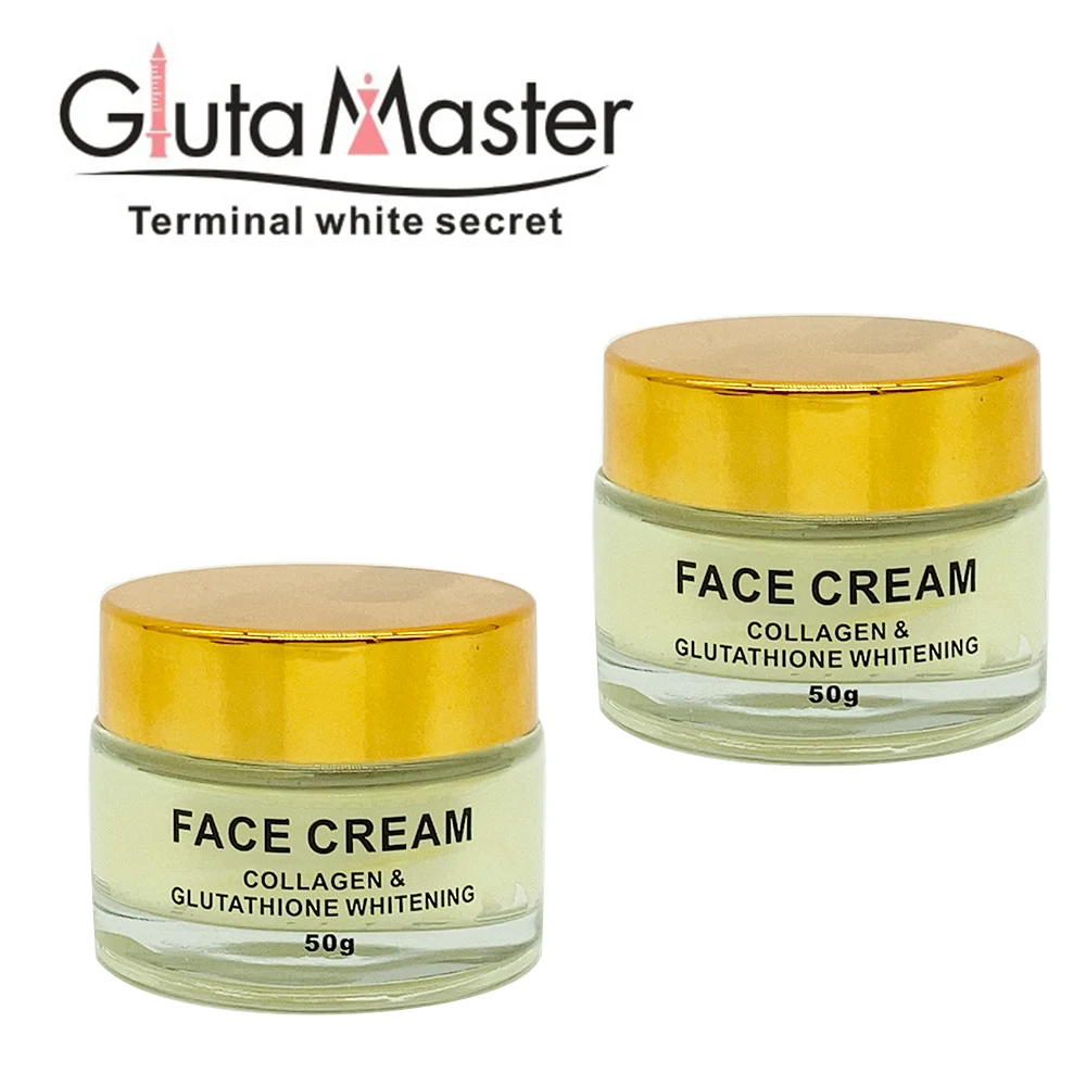 Crème éclaircissante Gluta Collagène - 200g, Anti-imperfections, Tous Types De Peau