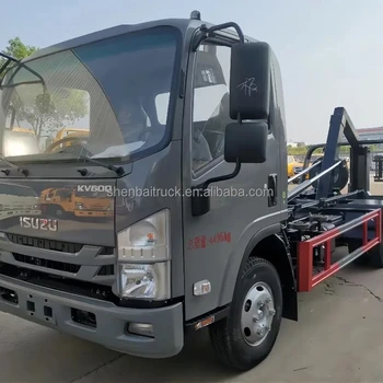 1SUZU KV6000 4x2 Full-Down Flatbed  Tow Truck Wrecker With Rear Winch Towing and Loading Vehicles