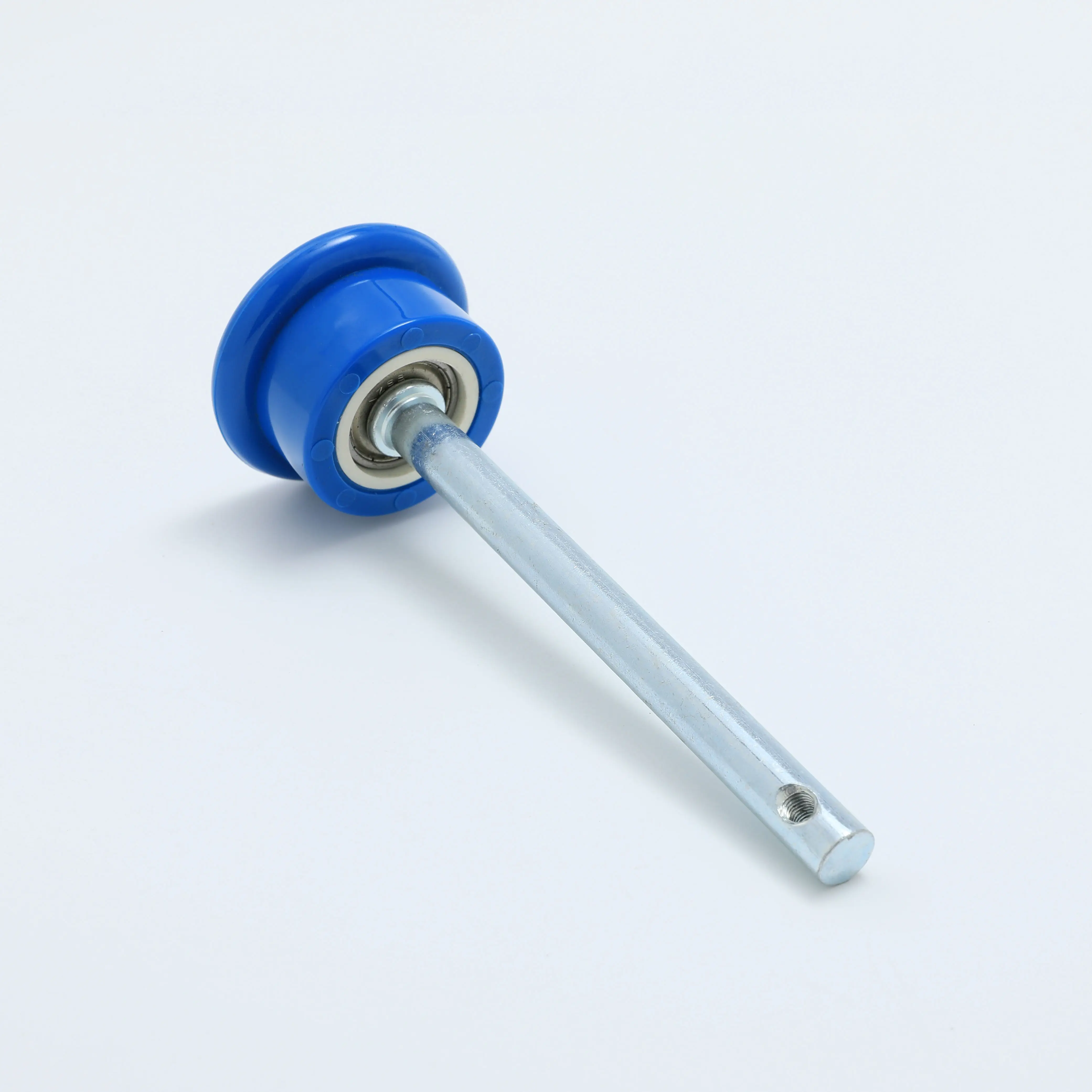 product 46120mm polyurethane blue wheels with 608z bearing quick flip door roller-2