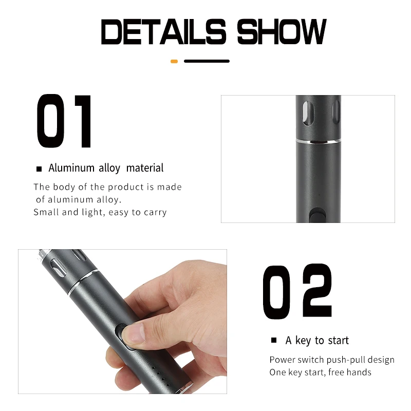 Rechargeable Powerful Usb Electric Herb Grinder Pen 28mm Mini Tobacco