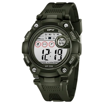 moq 1 pcs waterproof plastic digital movement electronic LCD watches