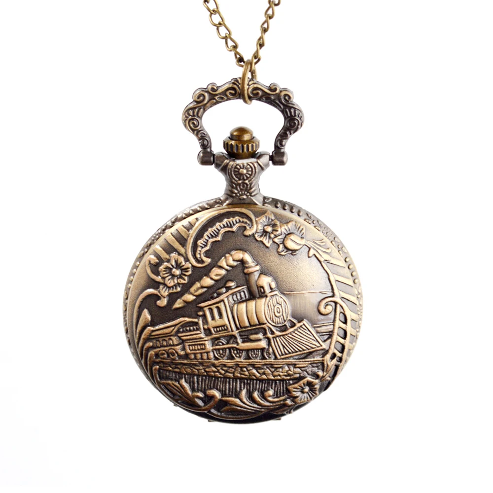 Индивидуальные винтажные часы в стиле ретро со шлейфом, черный и серебристый механизм, кварцевые карманные часы со шлейфом и цепочкой