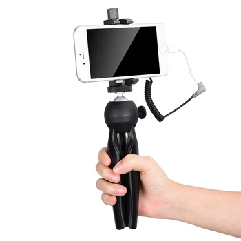 Comica CVM-WS50(C) Portable Smartphone Microphone Lapel Microphone 6 Channels Built-in Metal Material Smartphone Holder detail image