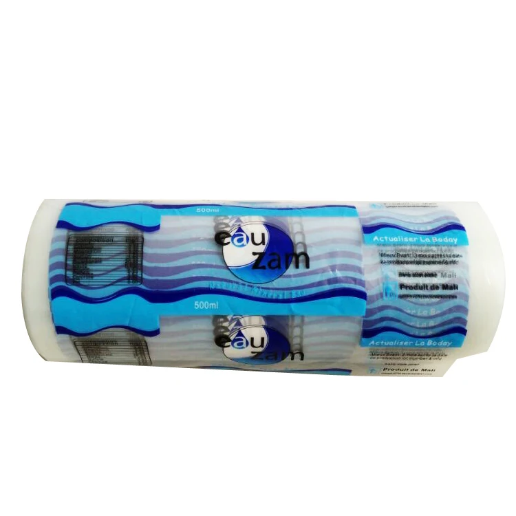 
Пользовательская автоматическая упаковка, полиэтиленовая пленка, пленка, рулон пластиковой пленки для пакетика для воды 