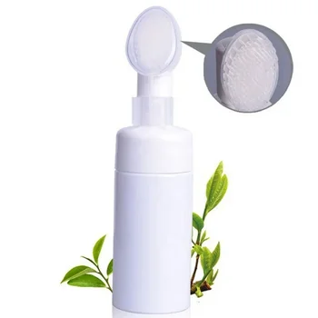 Amino Acid Bubble Cleansing Mousse Organic Face Cleanser With Silicone Face Brush