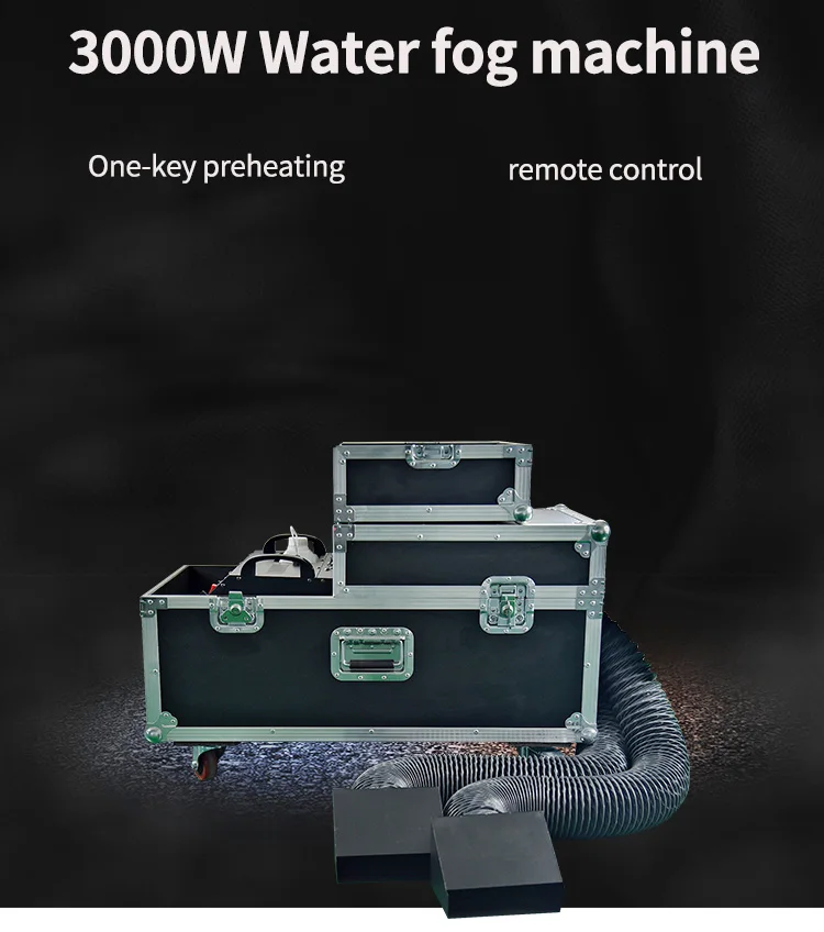 Ht 3000w Low Fog Machine Ground Fog Machine Water Based Double Tube Low