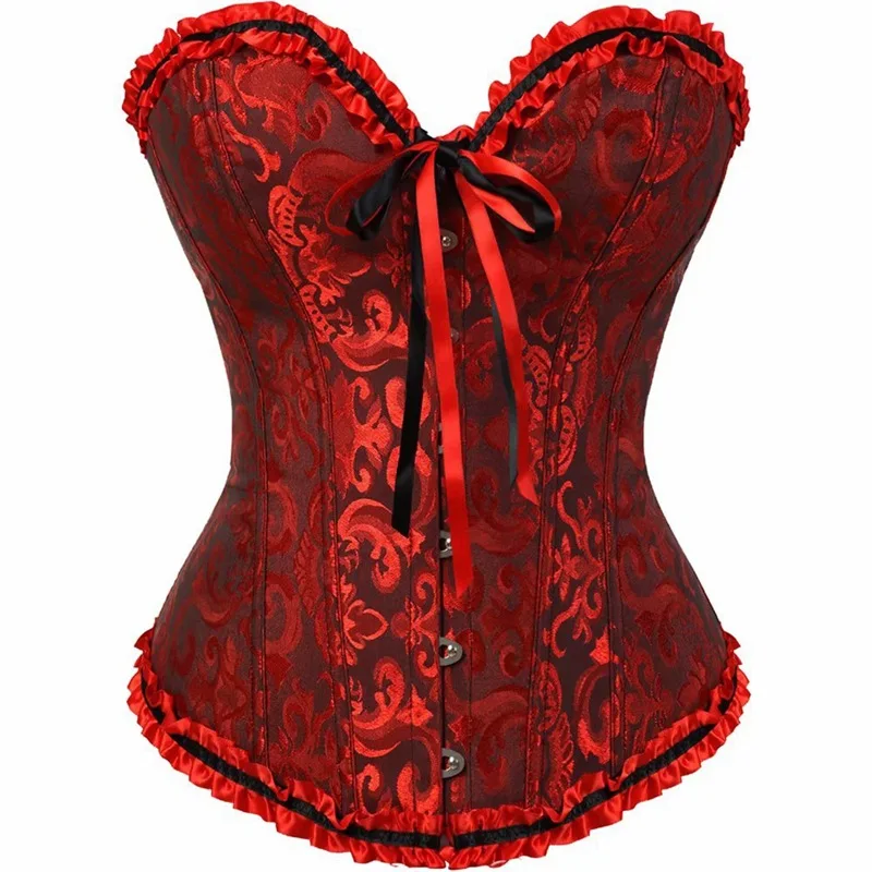 Detachable Printed Floral Mesh Waist Trainer Busty Steel Maternity Shapewear Butt and Hip Body Shaper Lingerie Women Sexy Corset