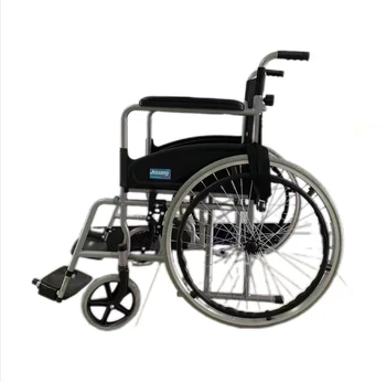 SYIV100-JS001-C  Black and  high quality Steel Wheelchair and folding  Lightweight wheelchair