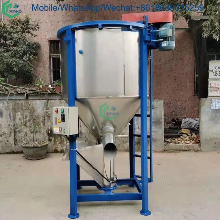 Small Scale Portable Grain Dryers Vertical Screw Blender Washing Powder Mixer Machine for Sale