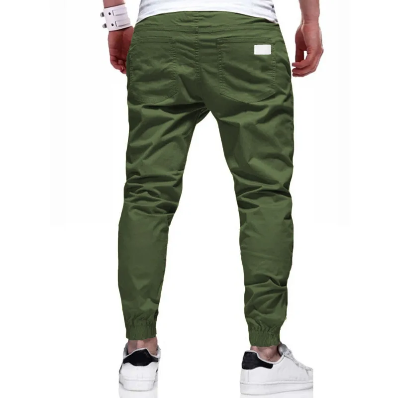 Men’s Cotton Jogger Pants – Streetwear Style with Drawstring Waist