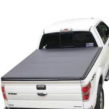 Custom Pick Up Truck Soft Vinyl Tri Fold Tonneau Cover For 09-14 Ford ...