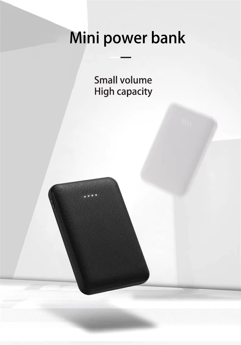 Factory Direct Mini Power Bank 5000mah Portable Power Bank Thin Small Size Power Banks 5000 Mah