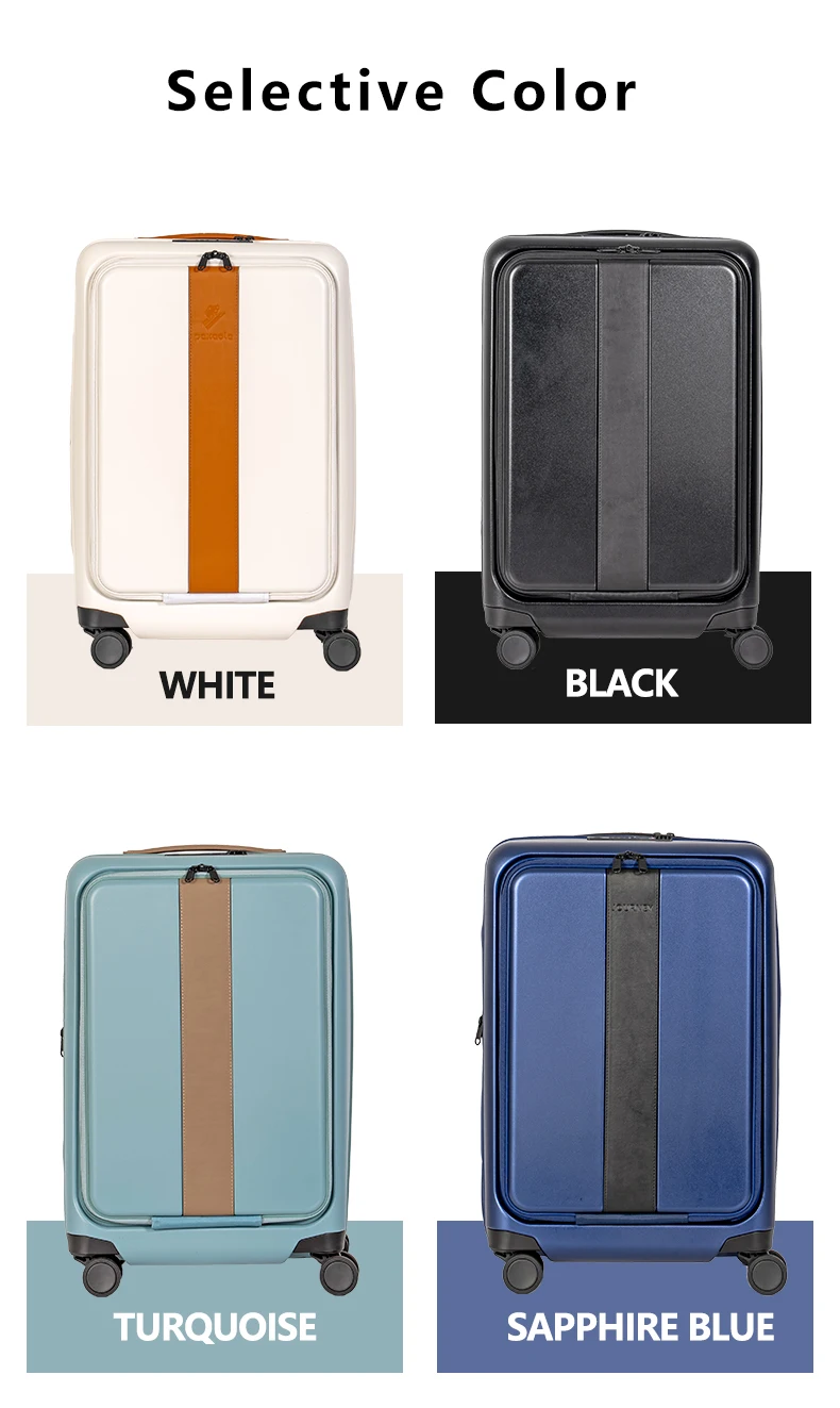 20 Inch Pc Carry On Cabin Trolley Bags Suitcase Travel Luggage With Usb