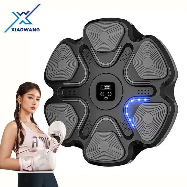 2024 hot sales home fitness equipment hit exercise smart light bluetooth music boxing target machine