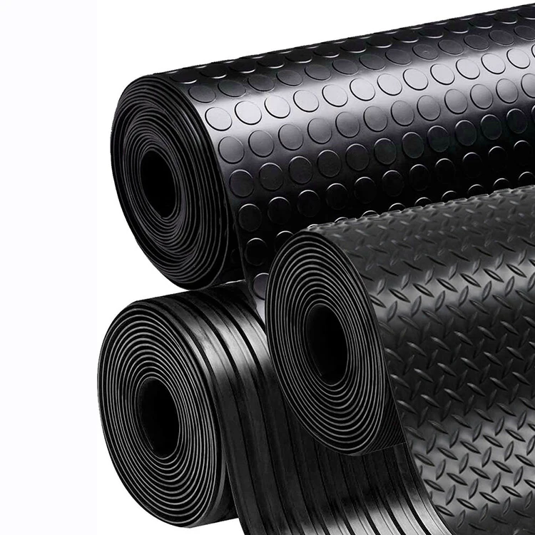 Diamond-Plate Rubber Flooring Rolls, 21FT *16IN Garage Floor Mat, PVC Diamond-Plate Rubber Flooring Rolls, 21FT *16IN Garage Floor Mat, PVC