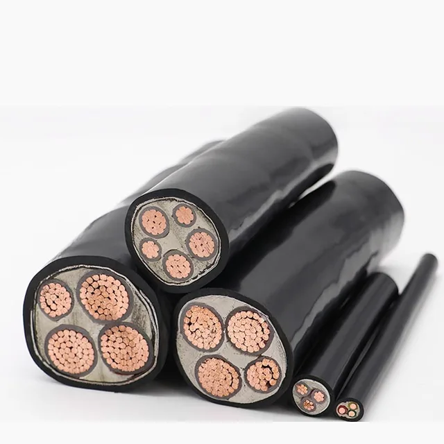 Copper core high voltage armouring YJV22 wire and cable Power industry oxygen free copper high voltage cable