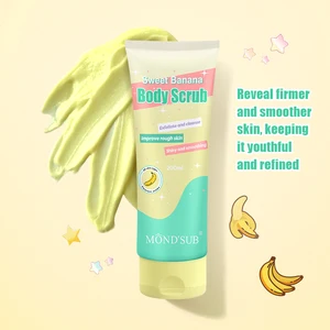 Private Label Oem Organc Whipped Natural Body Wash Salt Sugar Exfoliating Moisturizing Berry Banana Milk Whitening Body Scrub