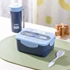 Ensemble de tasse à eau bleu