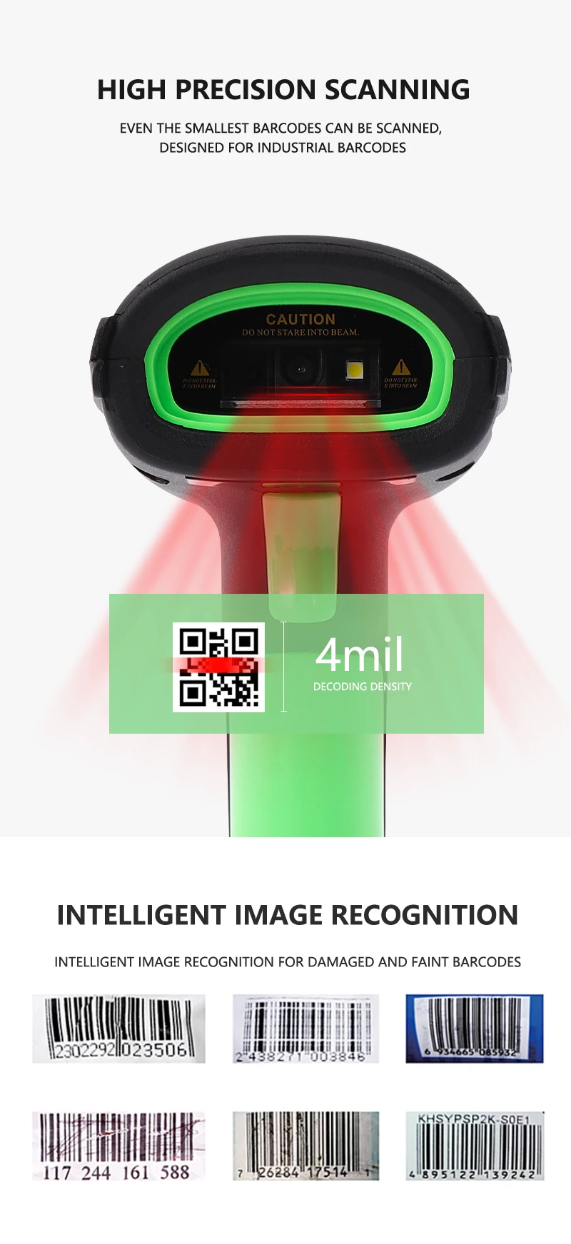 Italian Pharmaceutical Symbols Code 32 CCD Barcode Scanner Barcode ...