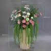 Pink Gesang Potted Floral (Single-sided, Stand Not Included)