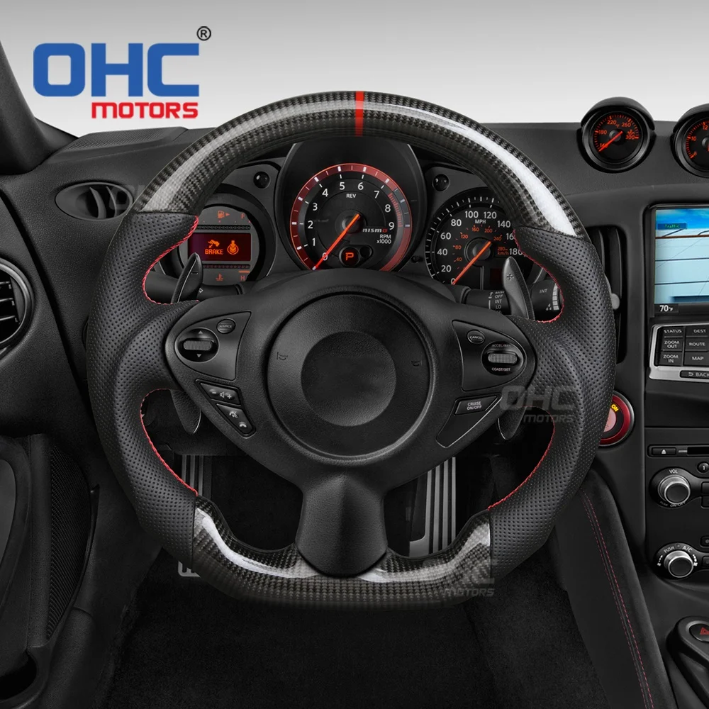 日産 NISSAN 350Z カーボン製 ステアリング ステアリングホイール ハンドル 日産 NISSAN 350Z カーボン製 ハンドルリアルカーボンステアリング