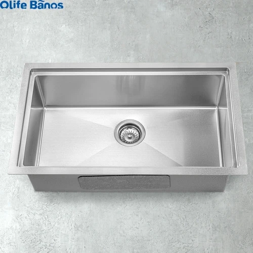 Olife Banos Black Gold Silver 750mm Single  Bowl Kitchen Sink Accessories 304 Stainless Steel Single Kitchen Sinks supplier