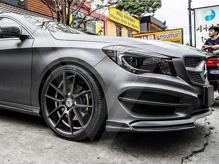 Piecha Style Carbon Fiber Front Bumper Canards For Mercedes Benz Cla ...