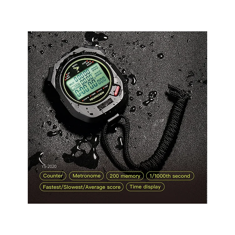 500 Memory Electronic Digital Stopwatch - Professional Sports Timer