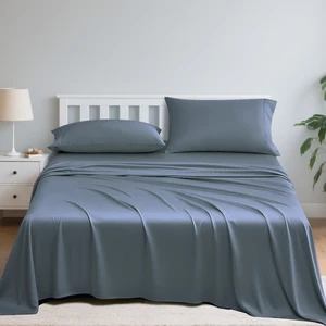 High Quality Queen Size Bedding Set 100% Bamboo Fabric Four Piece Sheets Including Flat Sheet Fitted Sheet 2 Pillowcases