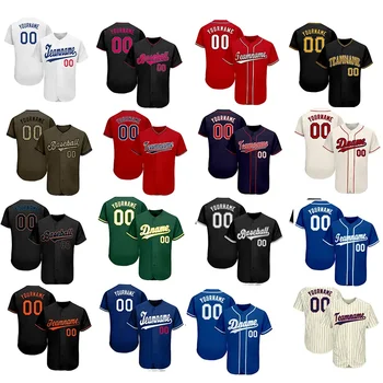 Source Camiseta de béisbol personalizada OEM para niños, jersey de