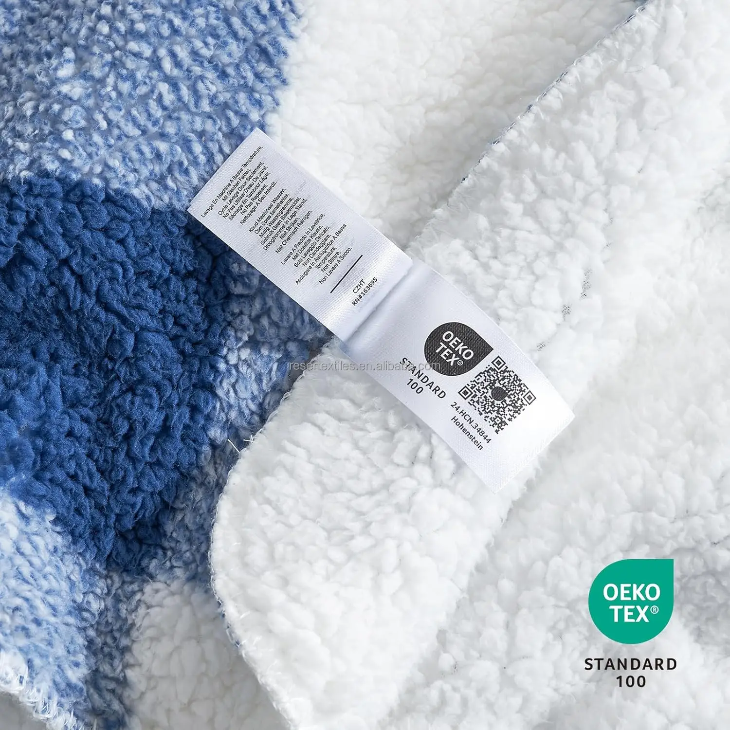 Ultra Soft Double-Sided Sherpa Blanket 100% Polyester Grey Buffalo Plaid Fluffy Thick Warm Plush Throw Winter Knitted Technique