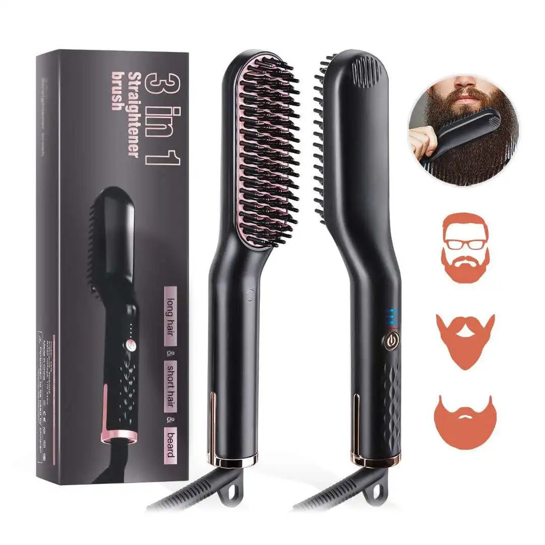 hair straightener brush and curler