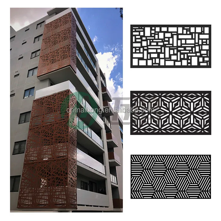 Modern Architectural Laser Cut Aluminum Screens for Offices