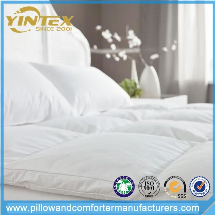 2 Inch Gusset Queen Goose Down Mattress Topper Feather Bed Baffled