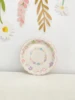 pink 7 inch plate*8pcs
