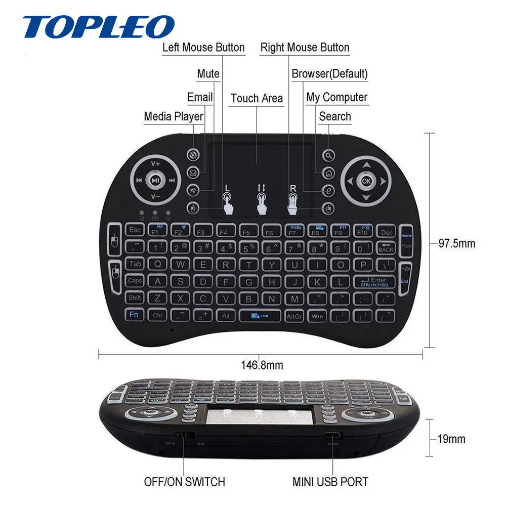 Шэньчжэнь ноутбук Смарт ТВ клавиатура японский меканский пользовательский i8 Мини usb компьютер беспроводная мышь клавиатура для x96 ТВ коробка и т. Д.