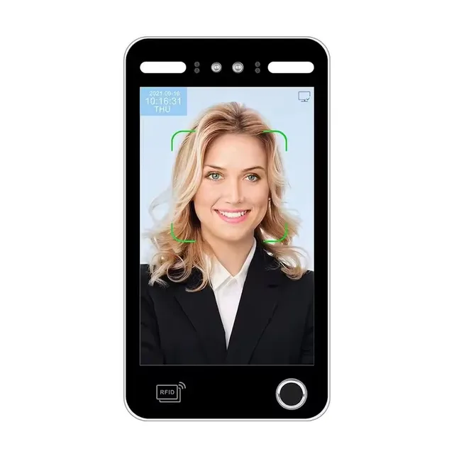 Smart Phone app and Cloud Web software 10 Inches Waterproof Outdoor Face Biometric and card time attendance access control