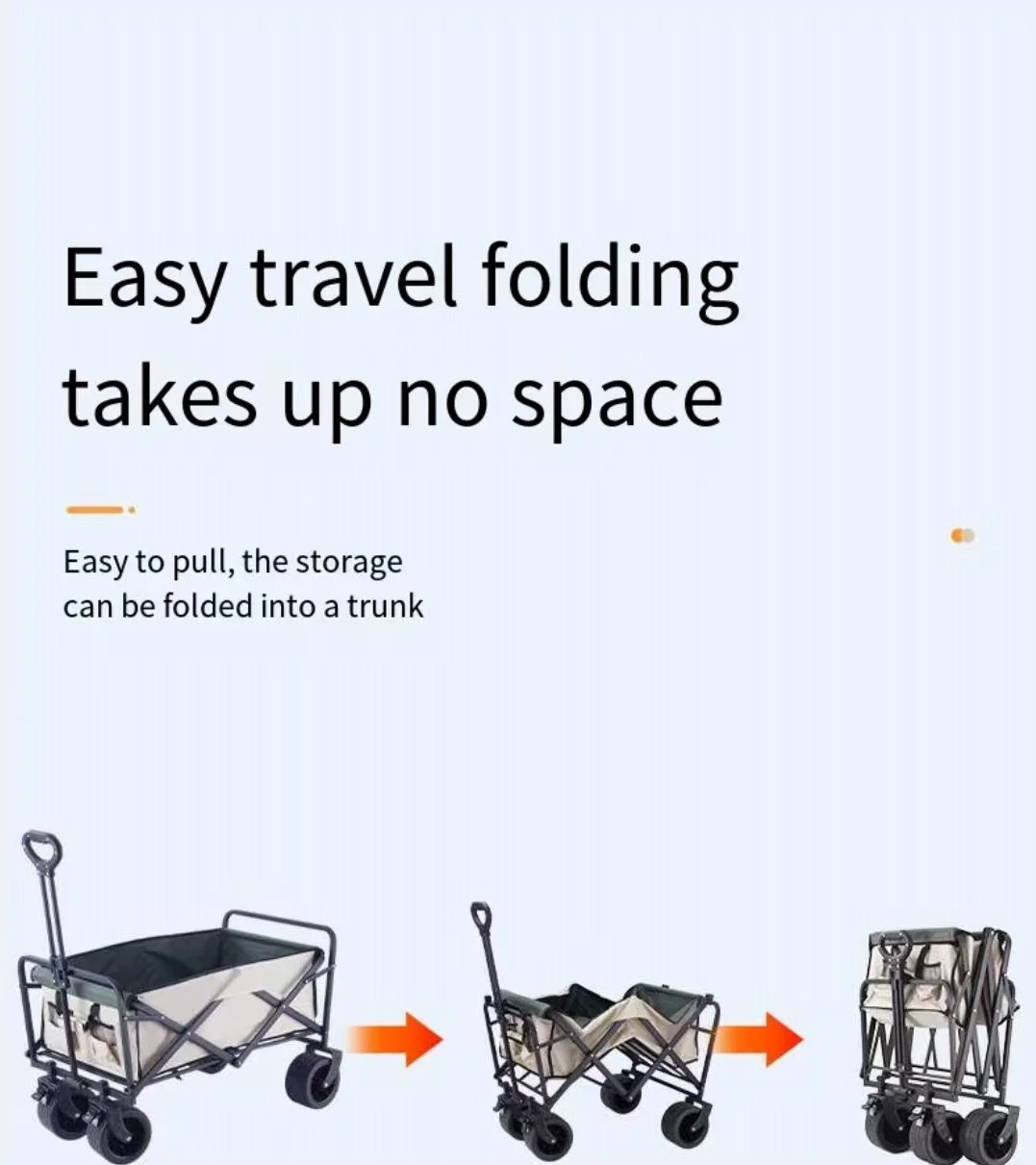 Collapsible Folding Outdoor All Terrain Utility Wagon Beach Trolley