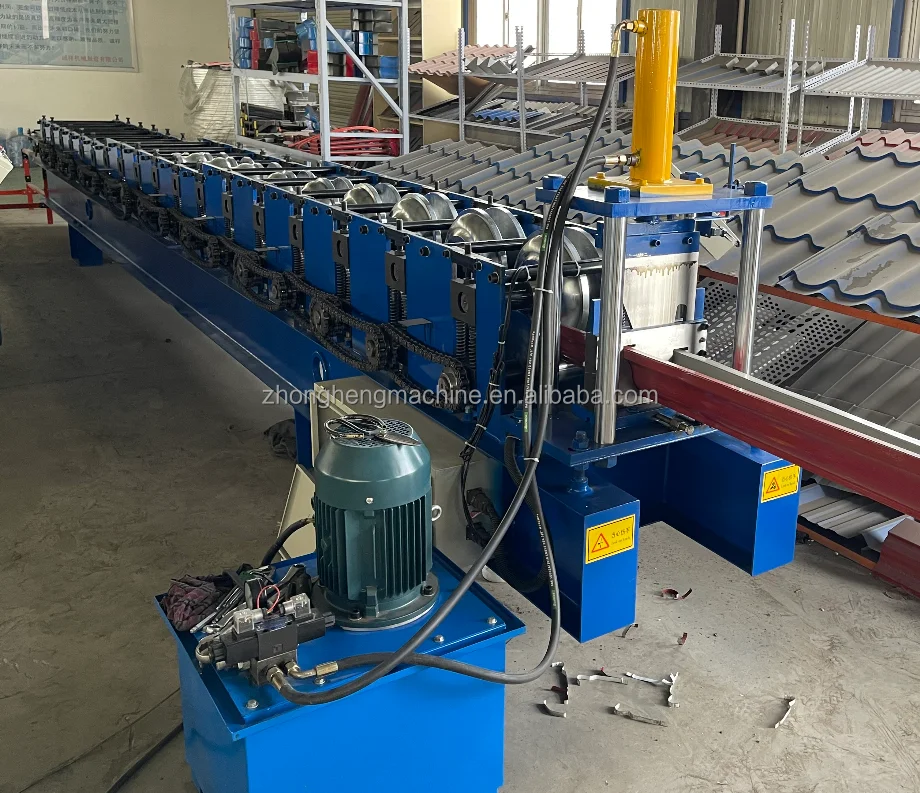 New Automatic Color Steel Galvanized Gutter Roll Forming Machine Heavy Rain Downspout Water Gutter Steel Cold Roll Forming Makin