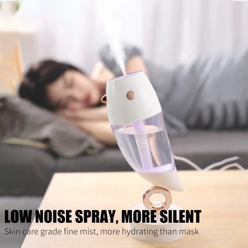 Little Bird Humidifier USB Mini Desktop Mute Carre Aroma Portable Moisturizing Colorful Projection Lamp Body Mist Aroma Diffuser