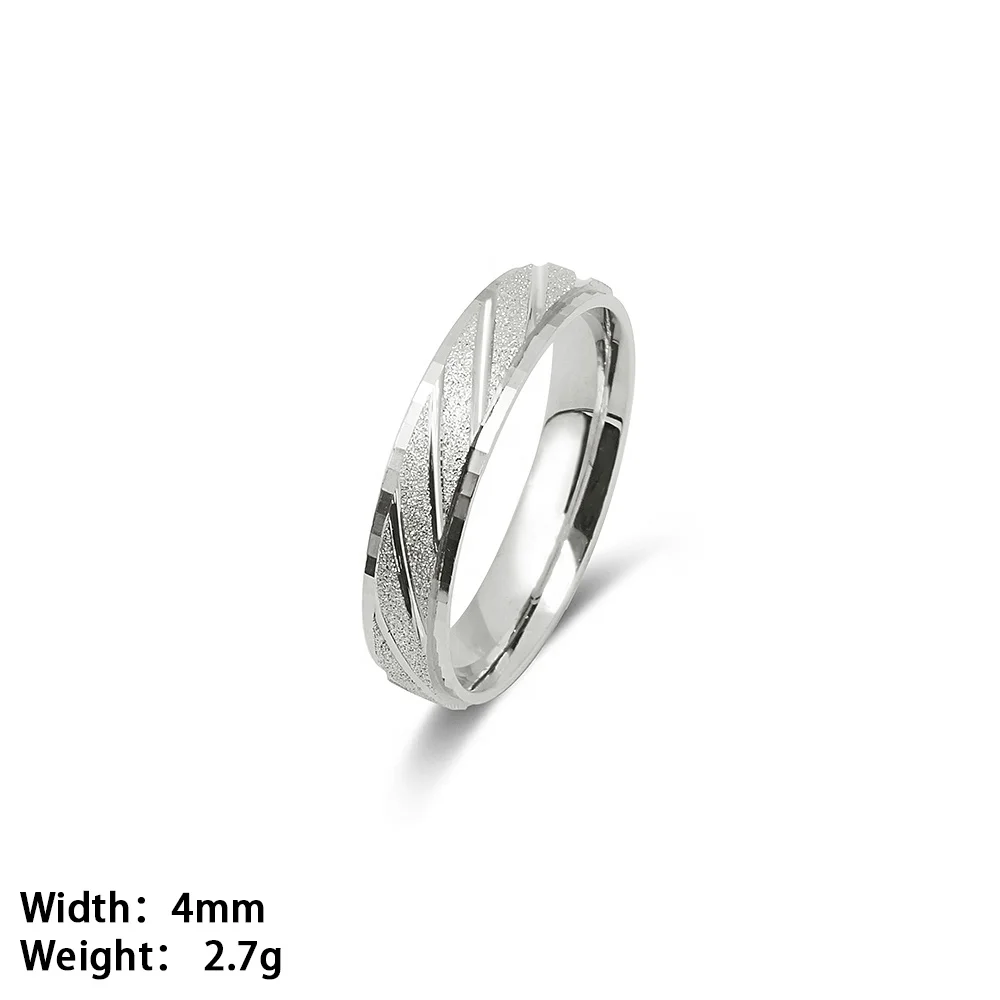 S925 Sterling 2024 Silver Couple rings Wild Simple Ring