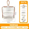 Ultralight glass lunch box - double layer 2000ml