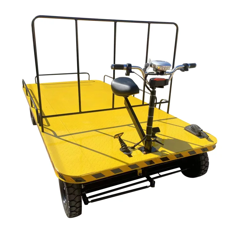 Compact Structure and Easy Moving Portable Electric Flat Truck Hand Pallets Jack Electric Electric Flat Transfer Car