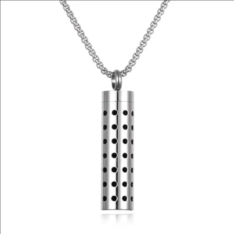 Wholesale Aromatherapy Jewelry Necklace Essential Oil Diffuser Necklace Stainless Steel Open Locket Aroma Scent Perfume Necklace