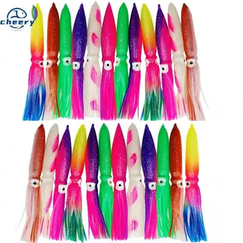 Cheery 9 Inch Artificial Soft Bait Trolling Lure Fishing Tackle for Tuna & Marlin PVC Octopus & Squid for River Use – Soft Lure – view 2